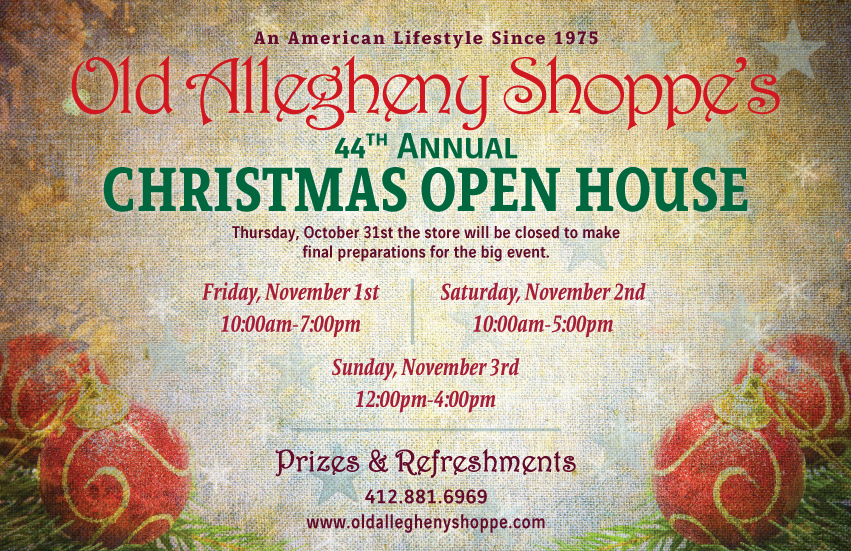 Christmas Open House Old Allegheny Shoppe